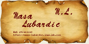 Maša Lubardić vizit kartica
